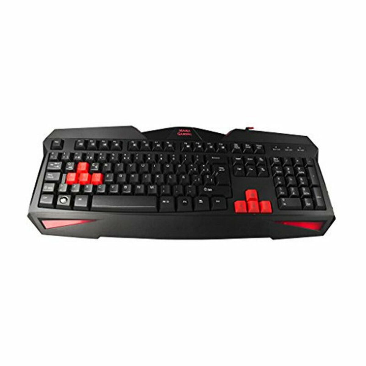 Tastatur mit Maus Tacens MCP1 Schwarz Rot Schwarzweiß Qwerty Spanisch - CA International  