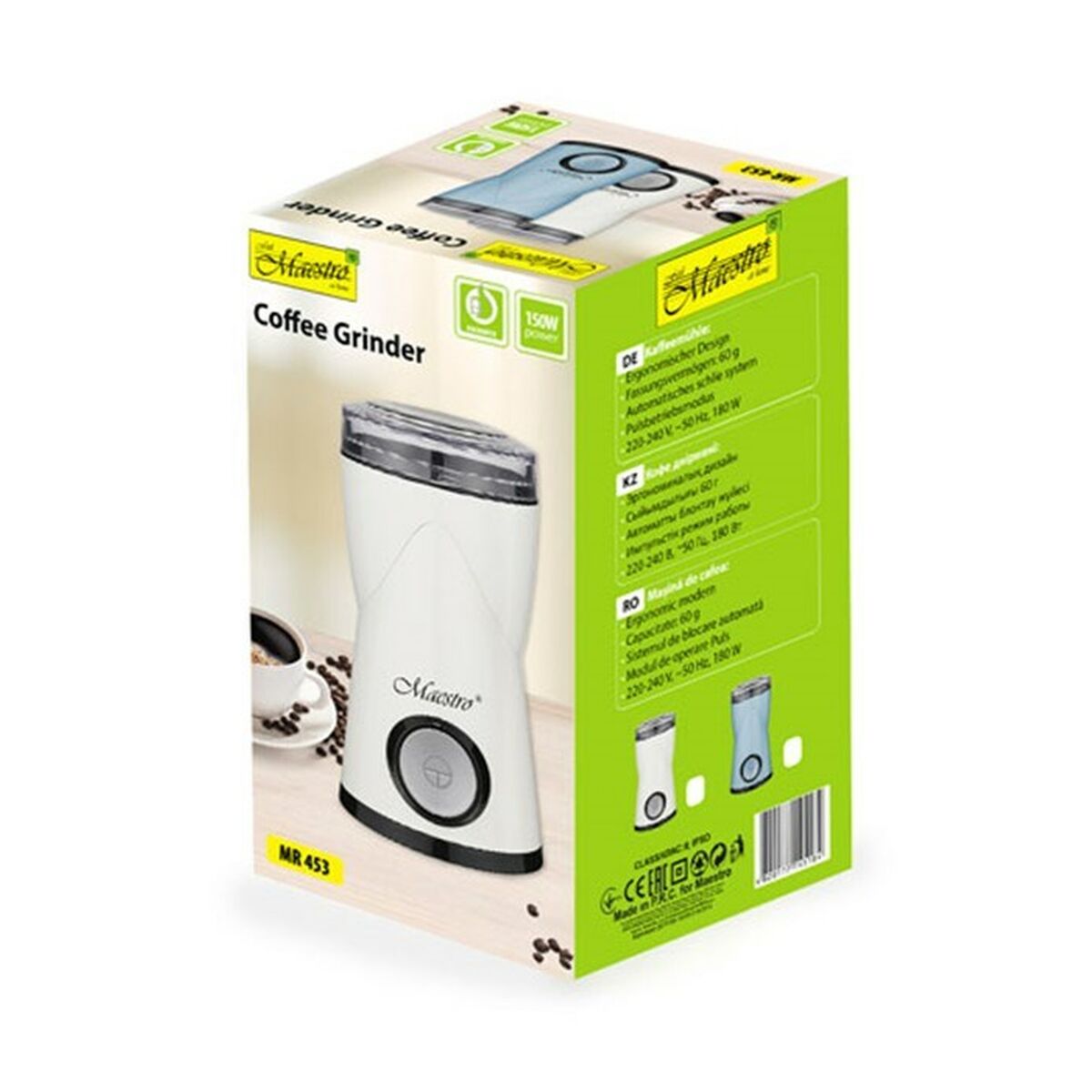 Electric Grinder Feel Maestro MR-453 White 150 W 60 g - CA International  