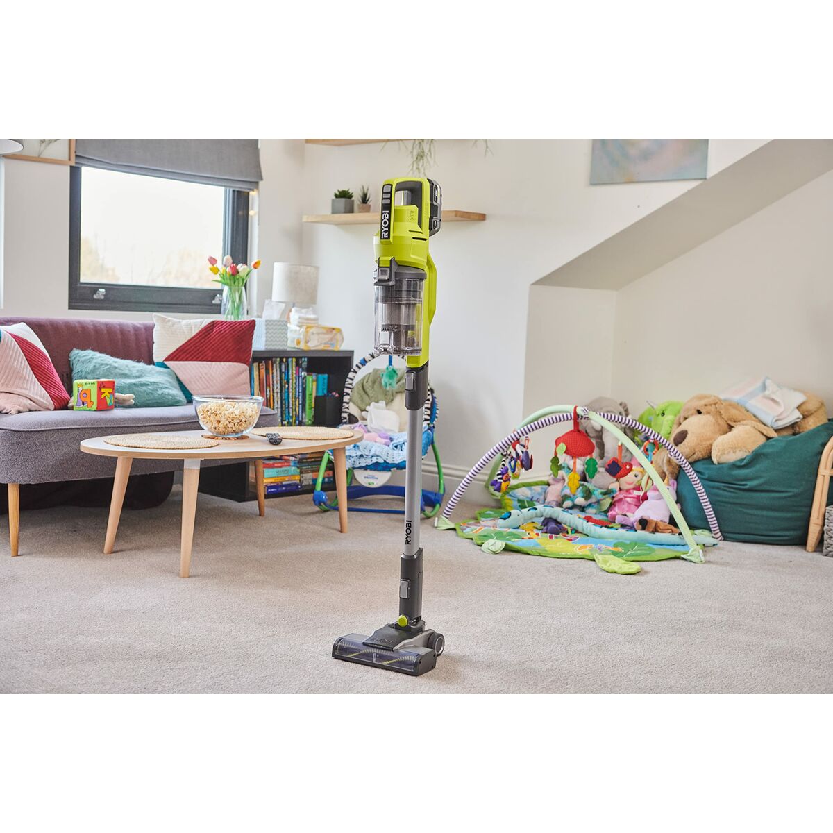 Stick Vacuum Cleaner Ryobi RSV18 Green 30 W-CA International