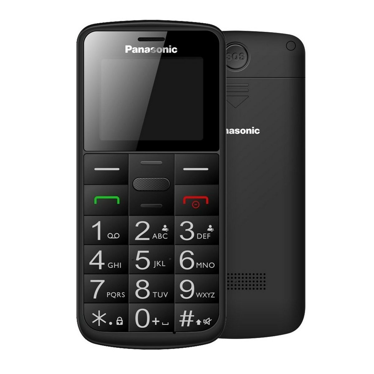 Mobile telephone for older adults Panasonic KX-TU110 1,77" Black - CA International  