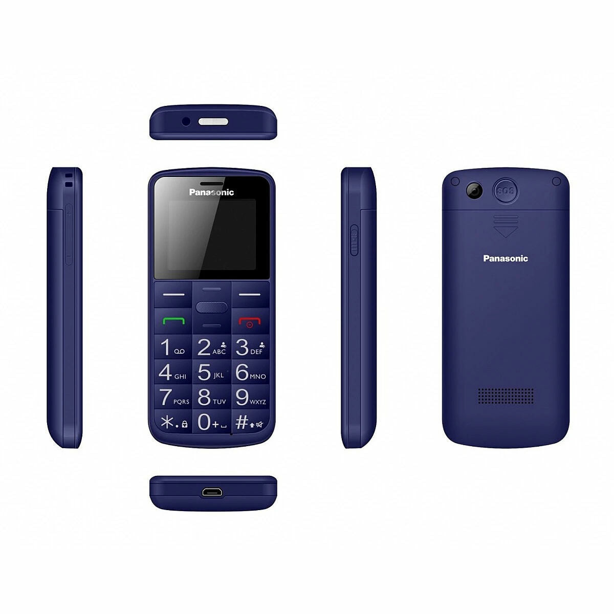 Mobile telephone for older adults Panasonic KX-TU110 1,77" Blue - CA International   #