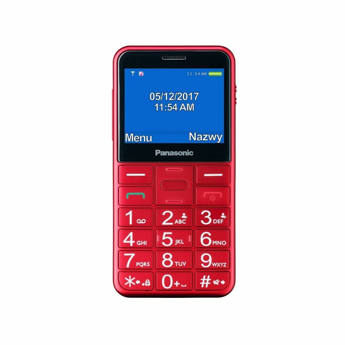Mobiltelefon für ältere Erwachsene Panasonic KX-TU155EXRN 2,4" Rot - CA International 