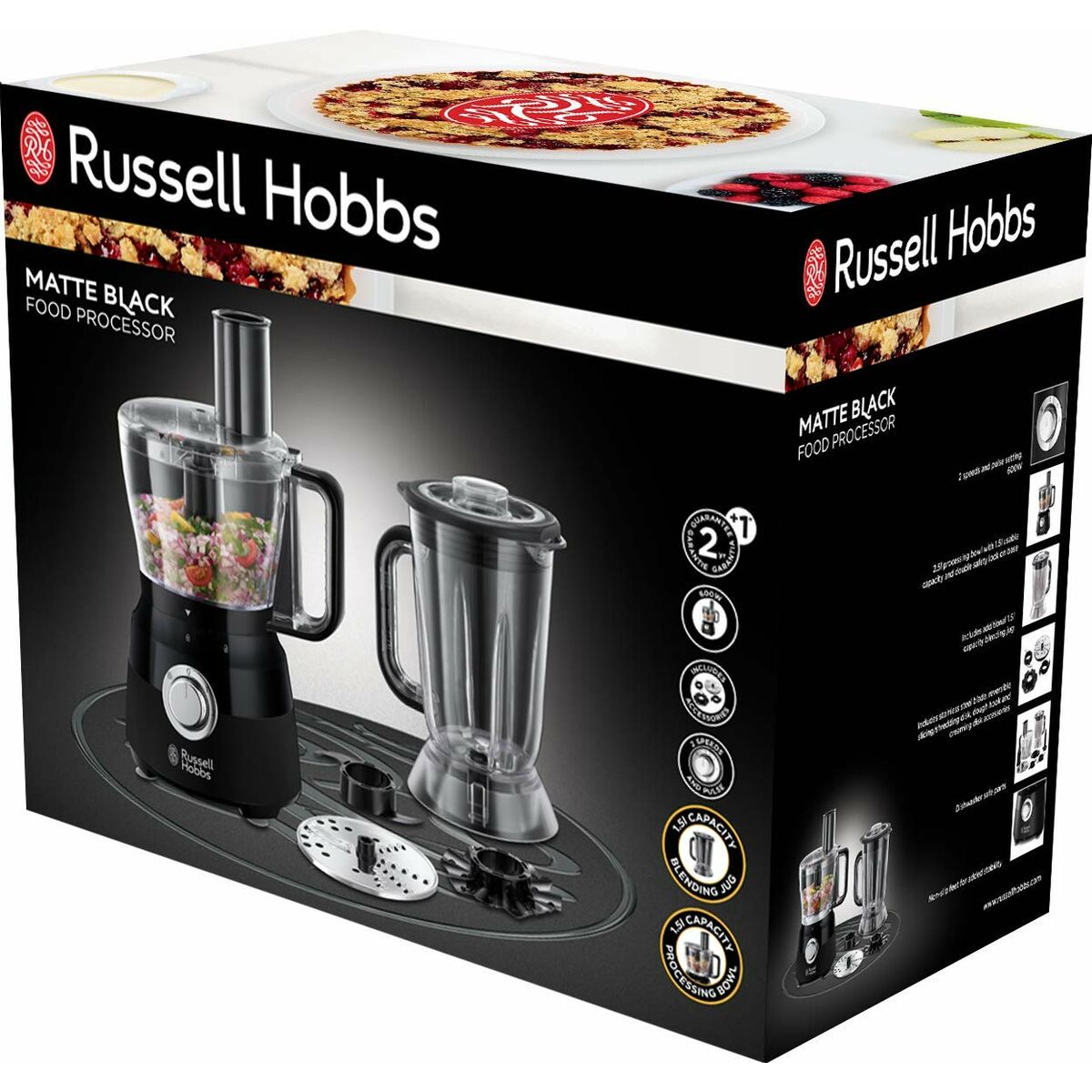 Food Processor Russell Hobbs 24732-56 Black 1,5 L - CA International   #