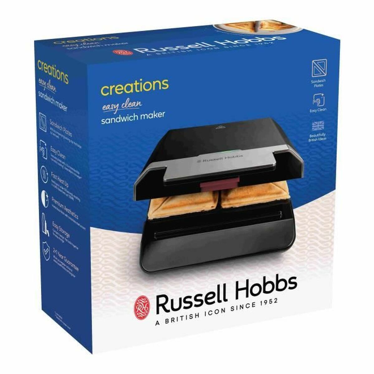 Sandwich Maker Russell Hobbs Black-CA International