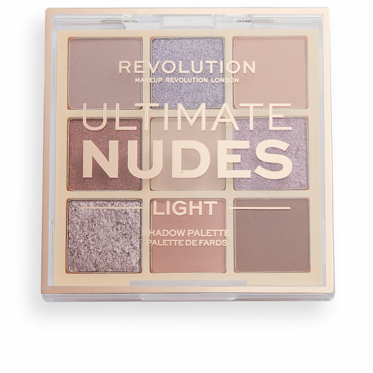 Palette mit Lidschatten Revolution Make Up Ultimate Nudes Klar 8,1 g - CA International 