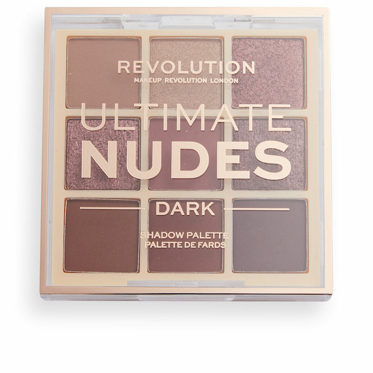 Palette mit Lidschatten Revolution Make Up Ultimate Nudes Dark 8,1 g - CA International 