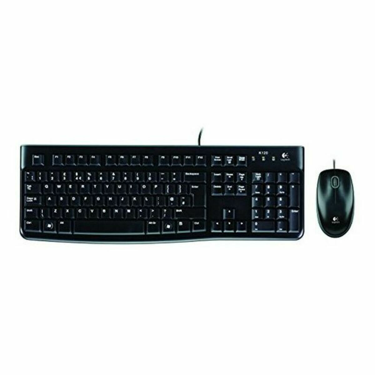 Tastatur mit Maus Logitech 920-002550 Schwarz Qwerty Spanisch - CA International 