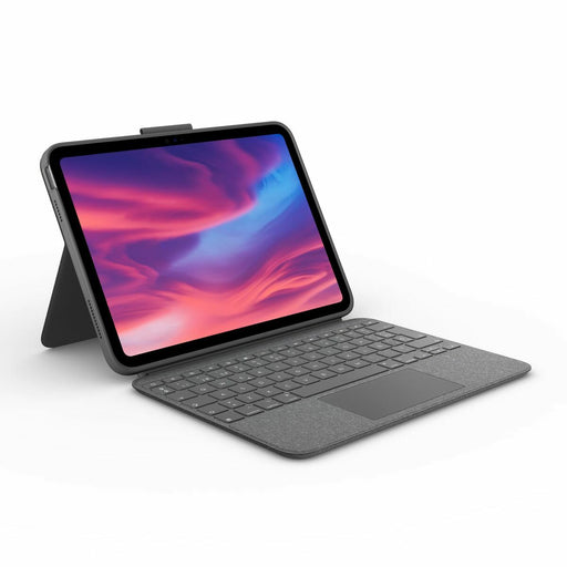 iPad Case + Keyboard Logitech Combo Touch Grey Spanish Qwerty CA INTERNATIONAL