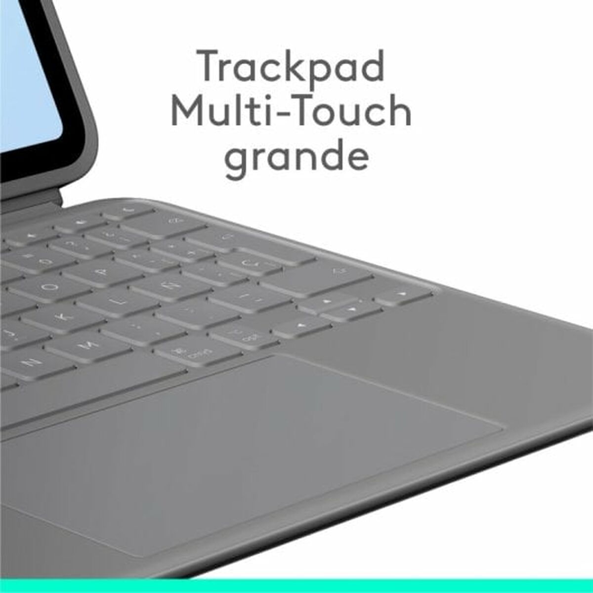 Tablet Tasche Logitech iPad Air 2024 | iPad Air 2022 Grau Qwerty Spanisch QWERTY - CA International  