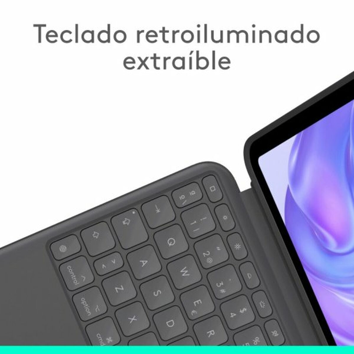 Tablet cover Logitech iPad Pro 2024 Black Spanish Qwerty QWERTY - CA International   #