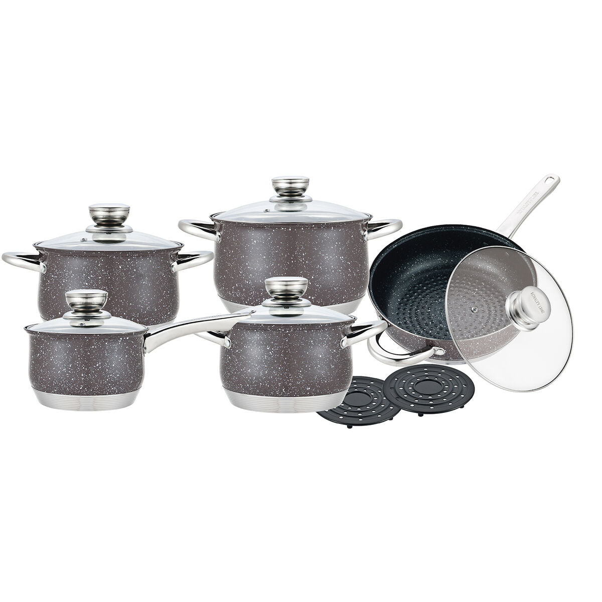 Slow Cooker Royalty Line 1232 12 Pieces 3 Pieces Black - CA International  