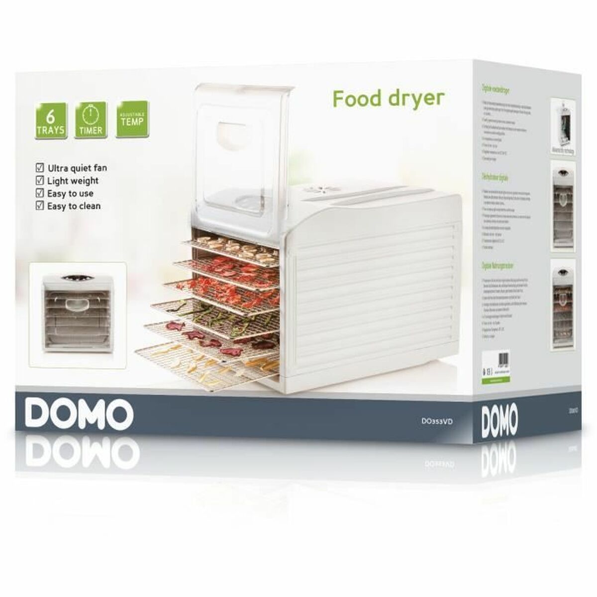 Nahrungsmittel-Entwässerer DOMO DO353DV 500 W - CA International  