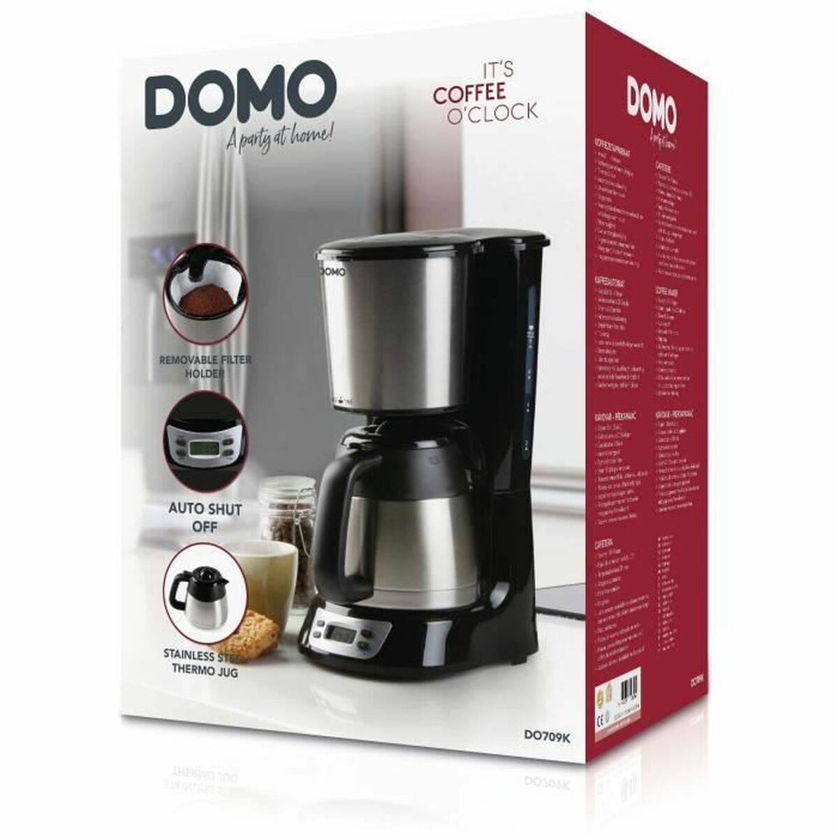 Drip Coffee Machine DOMO DO709K 1000 W 1 L - CA International  