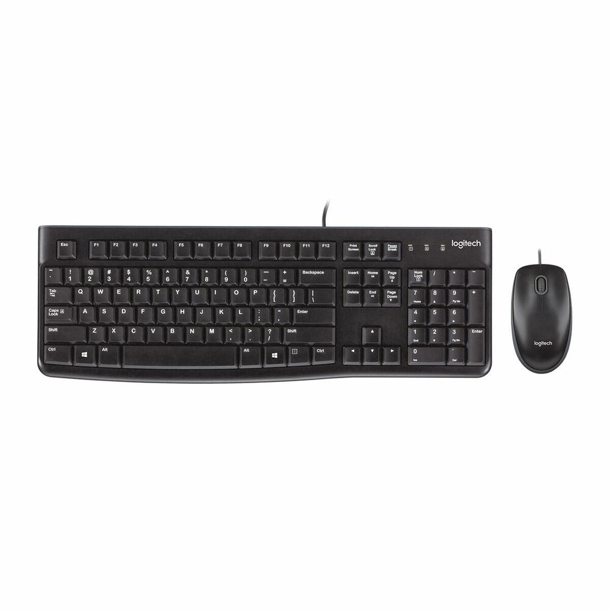 Tastatur mit Maus Logitech MK120 QWERTZ Schwarz Deutsch - CA International 