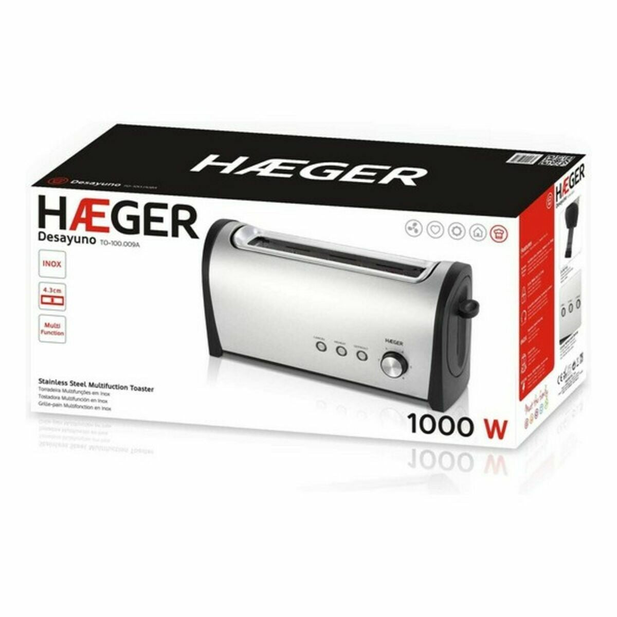 Toaster Haeger 5608475012471 1000 W - CA International  