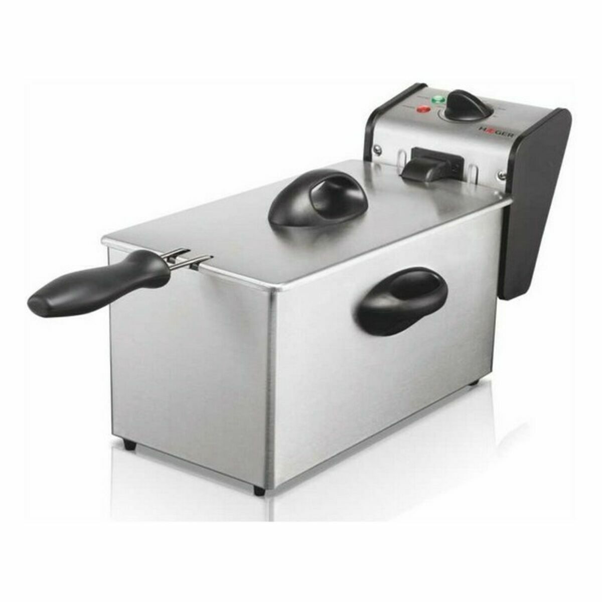 Deep-fat Fryer Haeger DF-4SS.014A Silver Black 2000 W - CA International   #