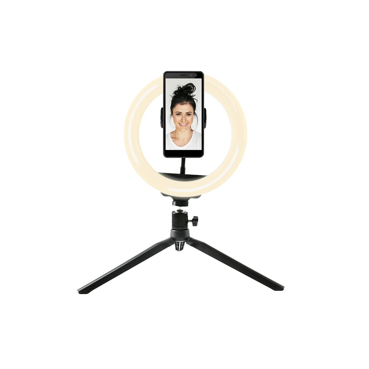 Selfie Lichtring mit Stativ und Fernbedienung Denver Electronics RLS-801 - CA International 