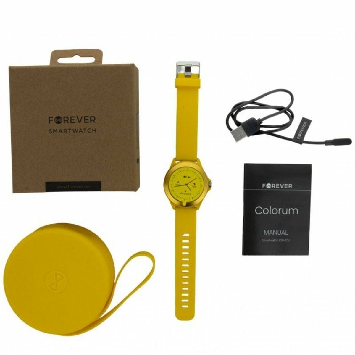 Smartwatch Forever CW-300 Yellow - CA International   #