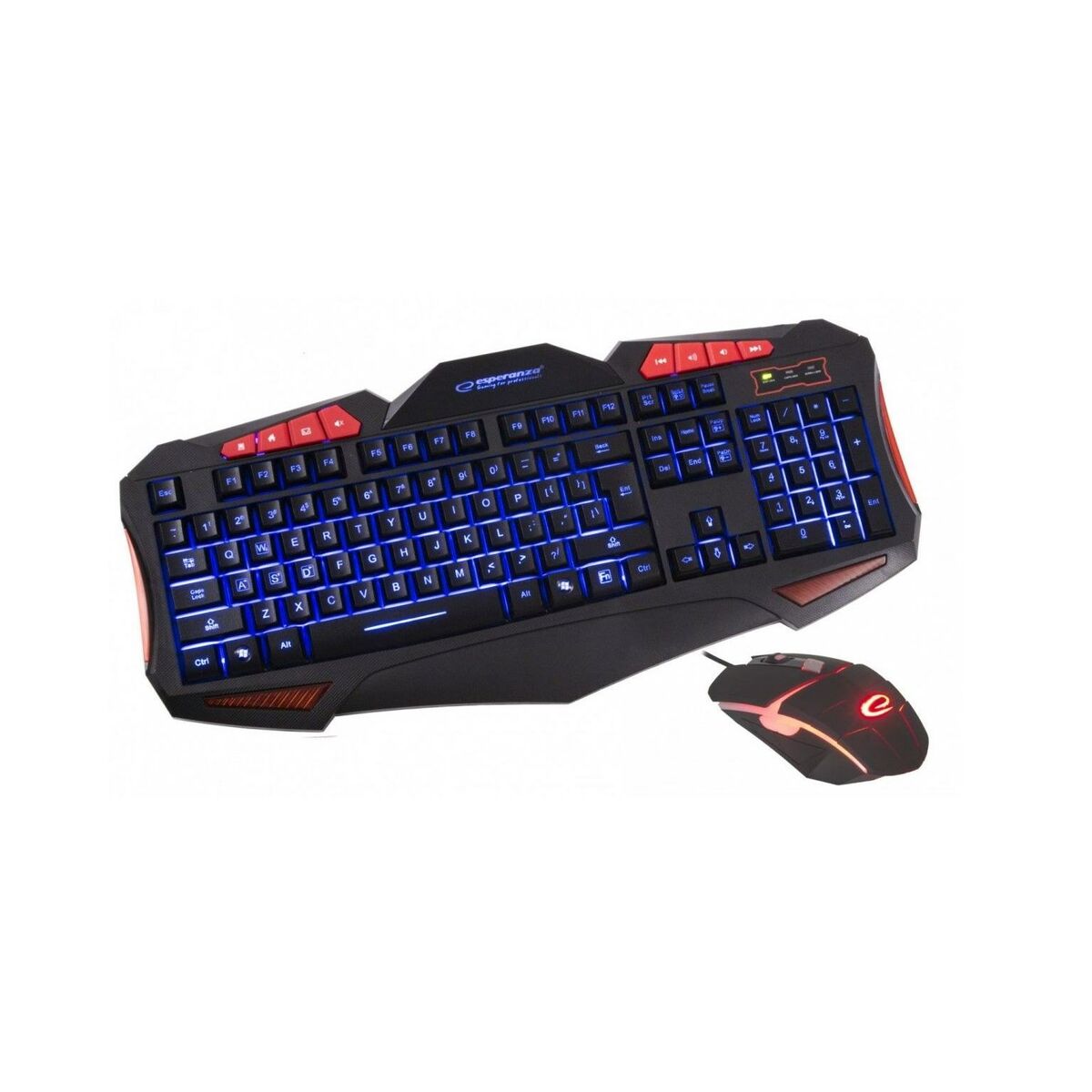 Keyboard and Mouse Esperanza EGK3000 Black - CA International   #