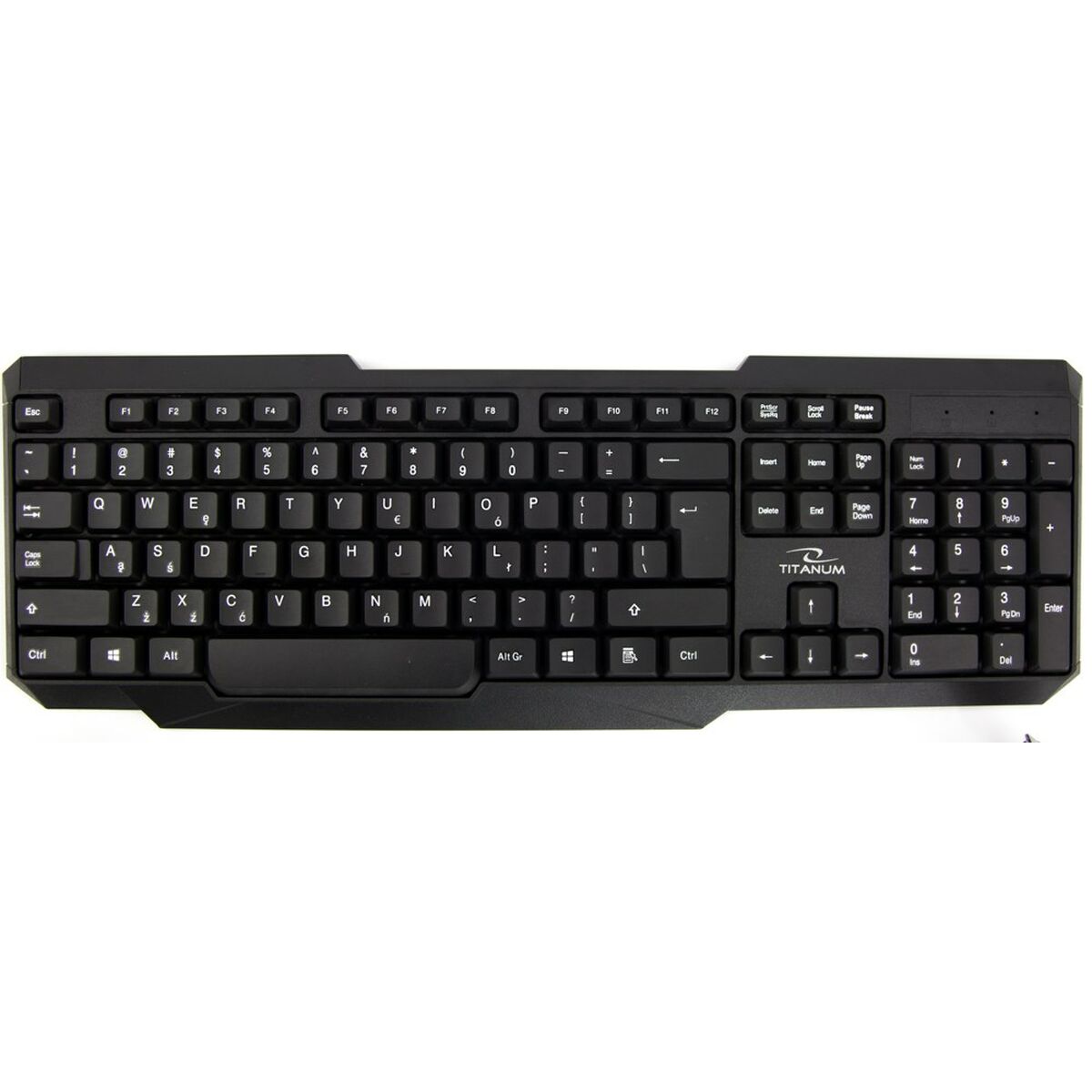 Tastatur mit Maus Titanum TK108 Schwarz Qwerty US - CA International  