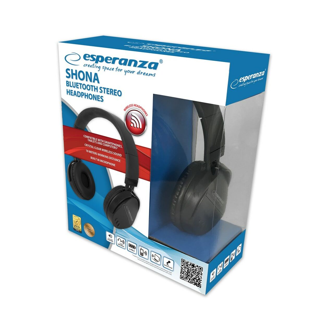 Bluetooth Headset with Microphone Esperanza EH217K - CA International   #