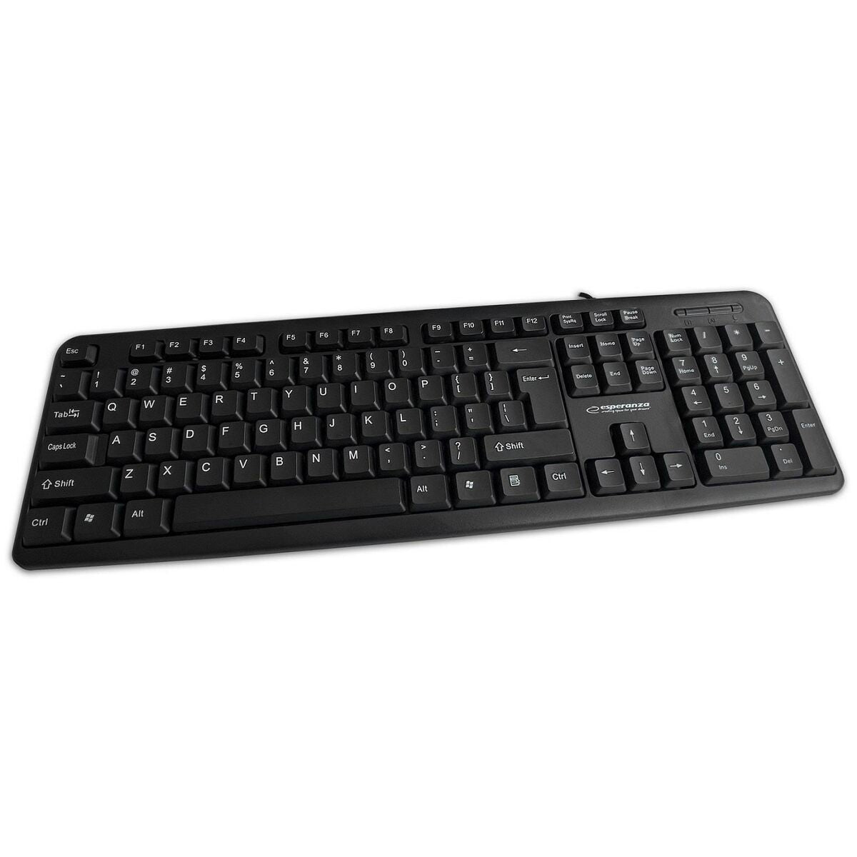 Keyboard Esperanza EK139 Black Monochrome Polish QWERTY - CA International   #