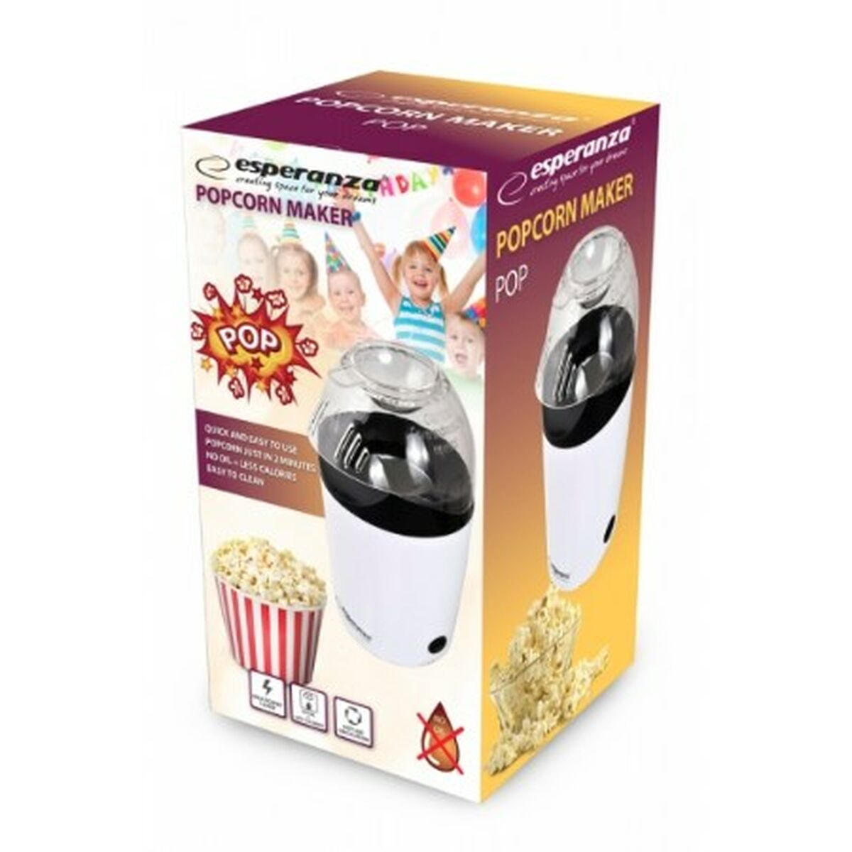 Popcornmaschine Esperanza EKP006 Schwarz - CA International 