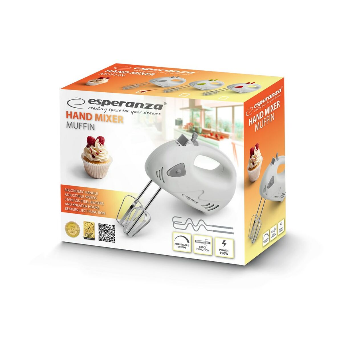 Hand Mixer Esperanza EKM007WE - CA International   #