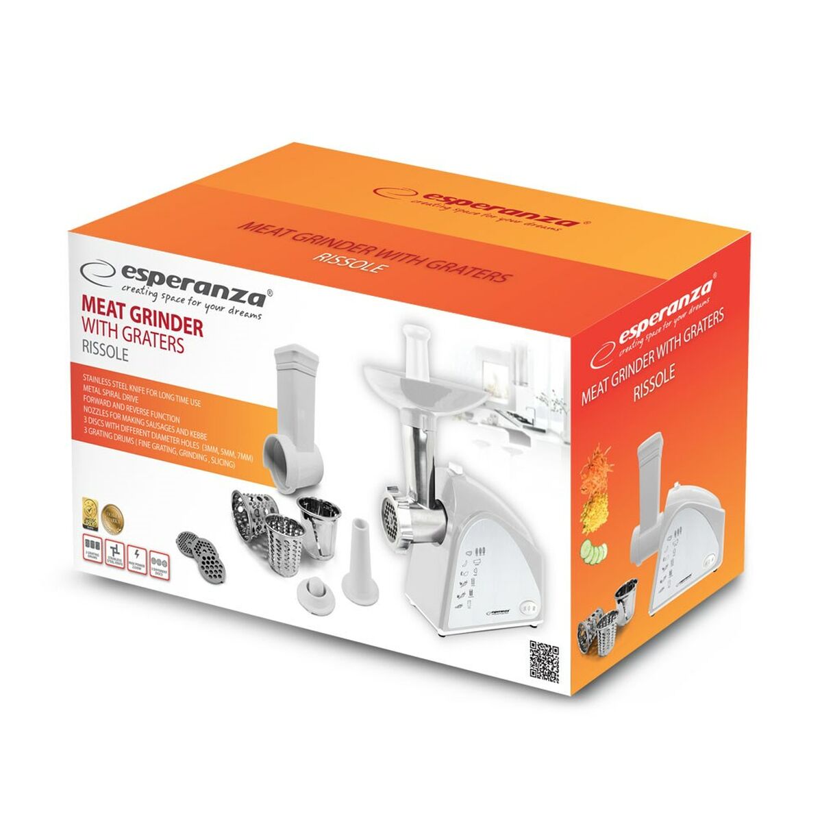 Mincer Esperanza EKM034 White Grey 2200 W-CA International