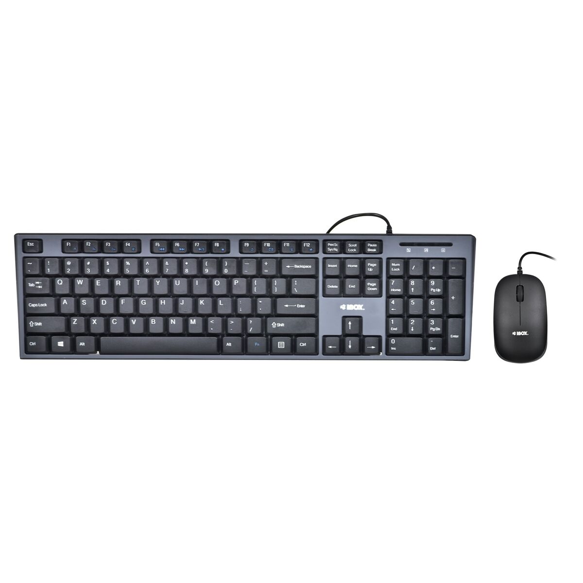 Keyboard and Mouse Ibox IKMS606 Qwerty US Black QWERTY - CA International   #