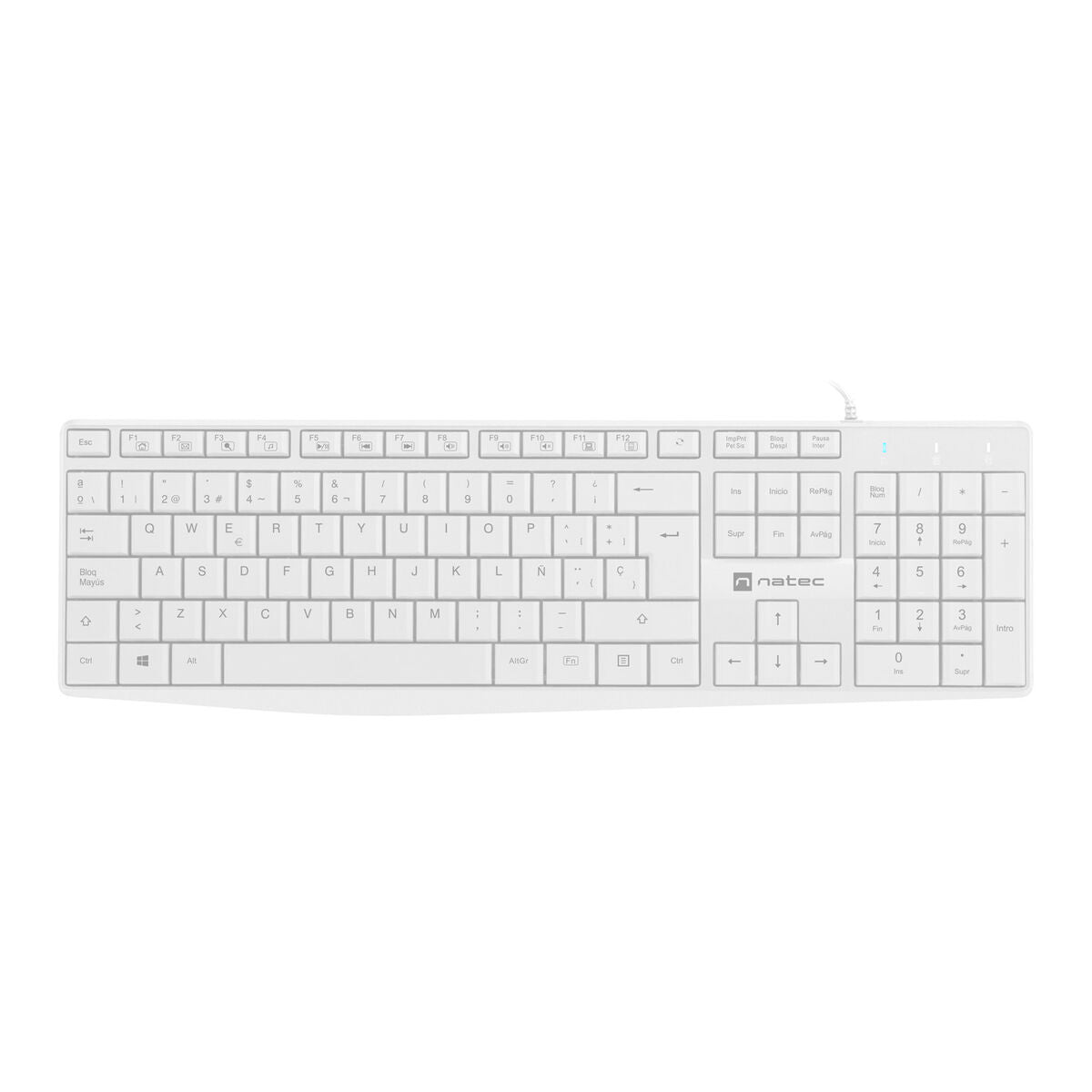 Keyboard Natec NAUTILUS SLIM Spanish Qwerty - CA International   #