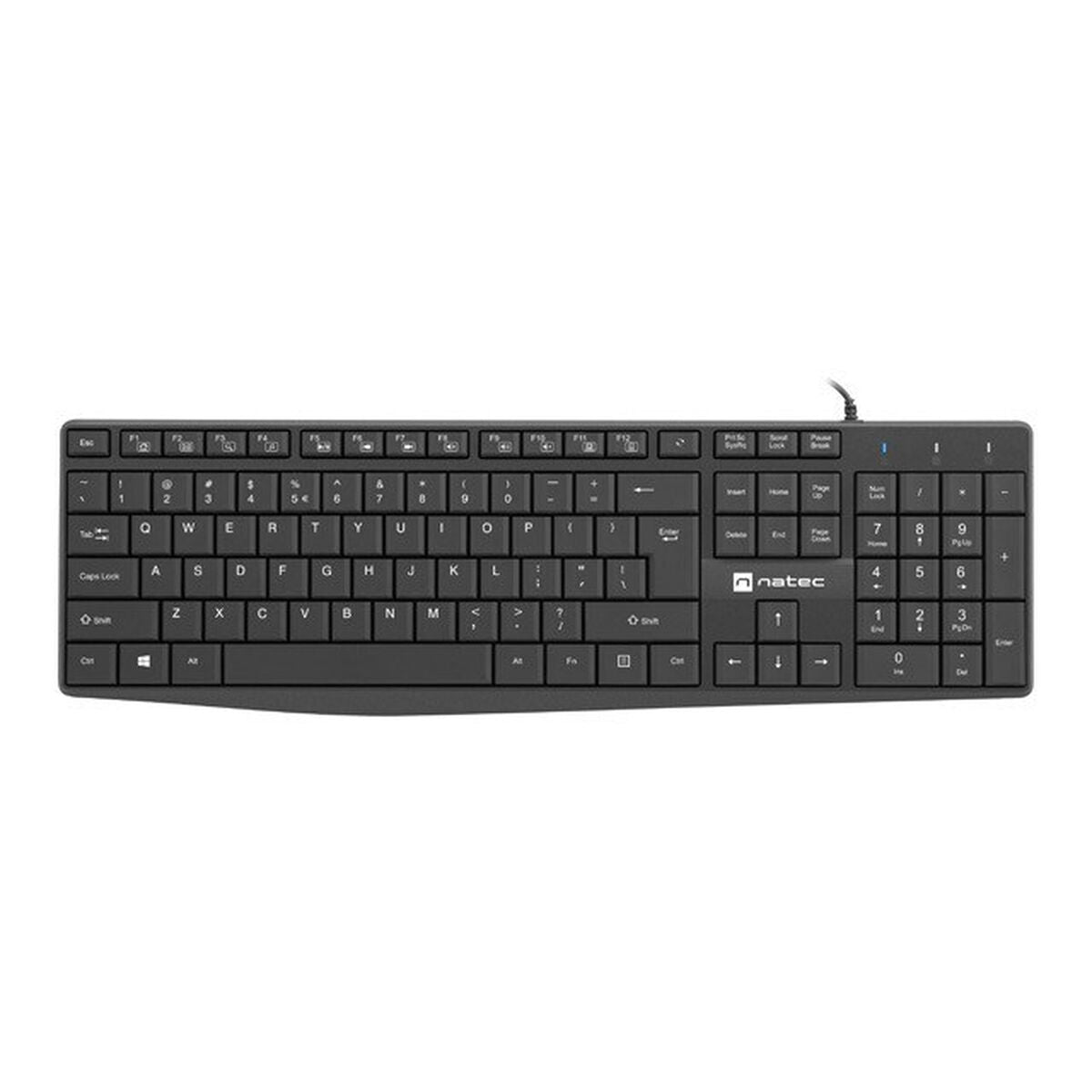 Keyboard Natec NKL-1950 Black Qwerty US - CA International   #