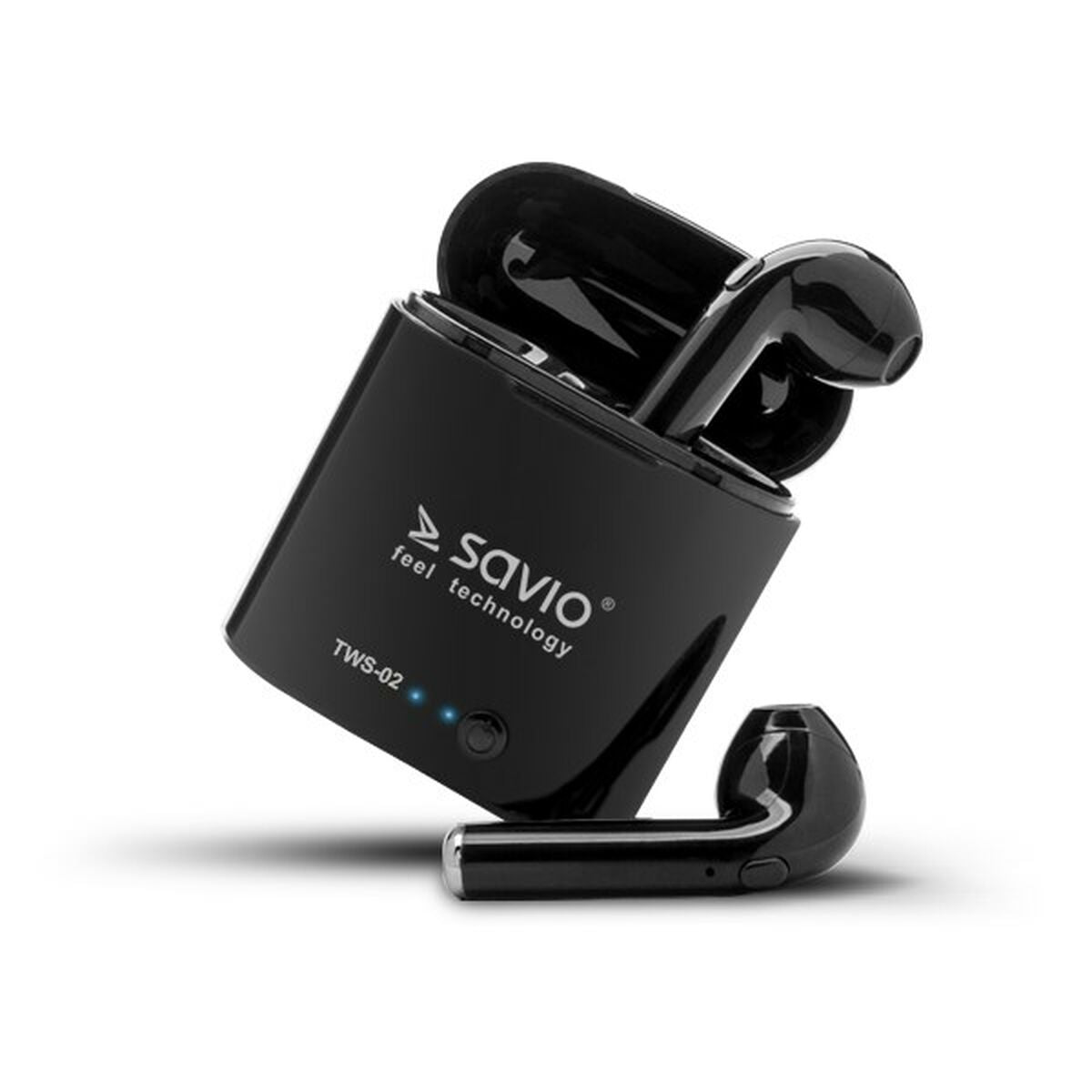 Bluetooth in Ear Headset Savio TWS-02 Schwarz Graphit - CA International  