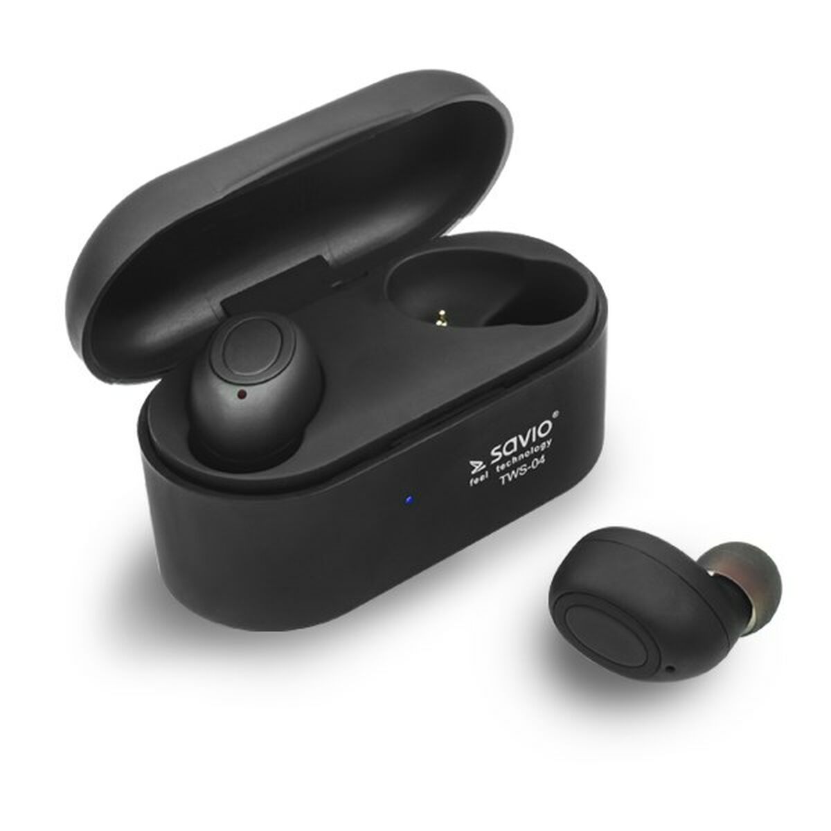 In-ear Bluetooth Headphones Savio TWS-04 Black Graphite - CA International   #