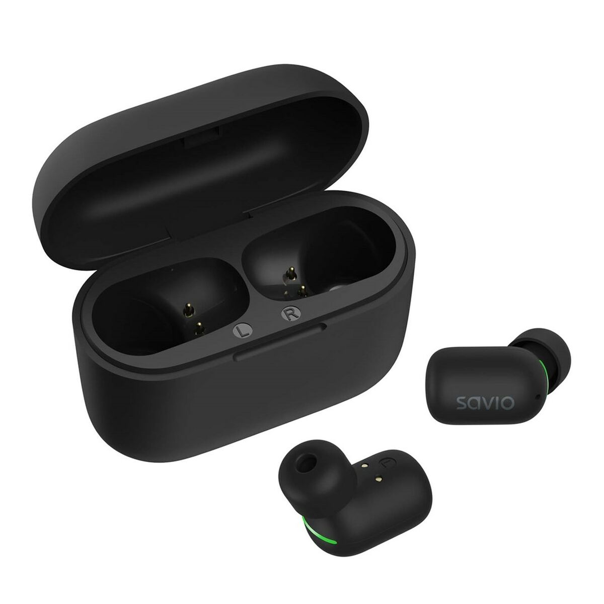 In-ear Bluetooth Headphones Savio TWS-09 Black - CA International   #