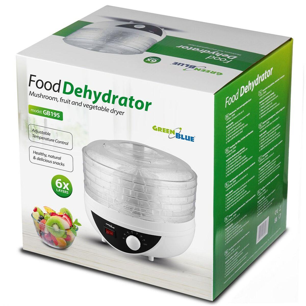 Food Dehydrator Greenblue GB195 250 W - CA International  