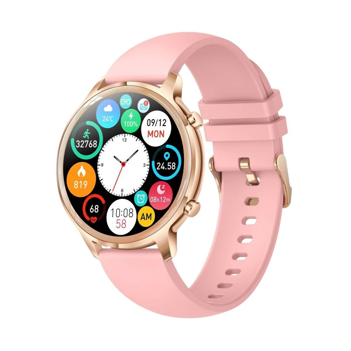 Smartwatch Manta SWU301PK Pink Golden Rose Gold 1,32" - CA International  