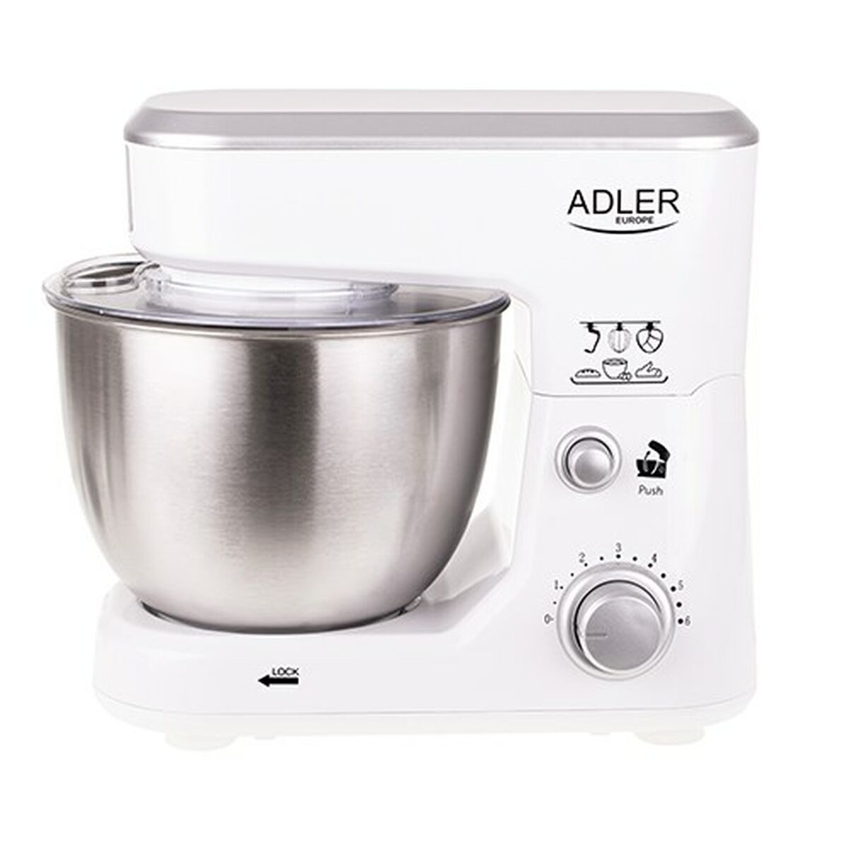 Food Processor Adler AD 4216 White Black 500 W 4 L-CA International