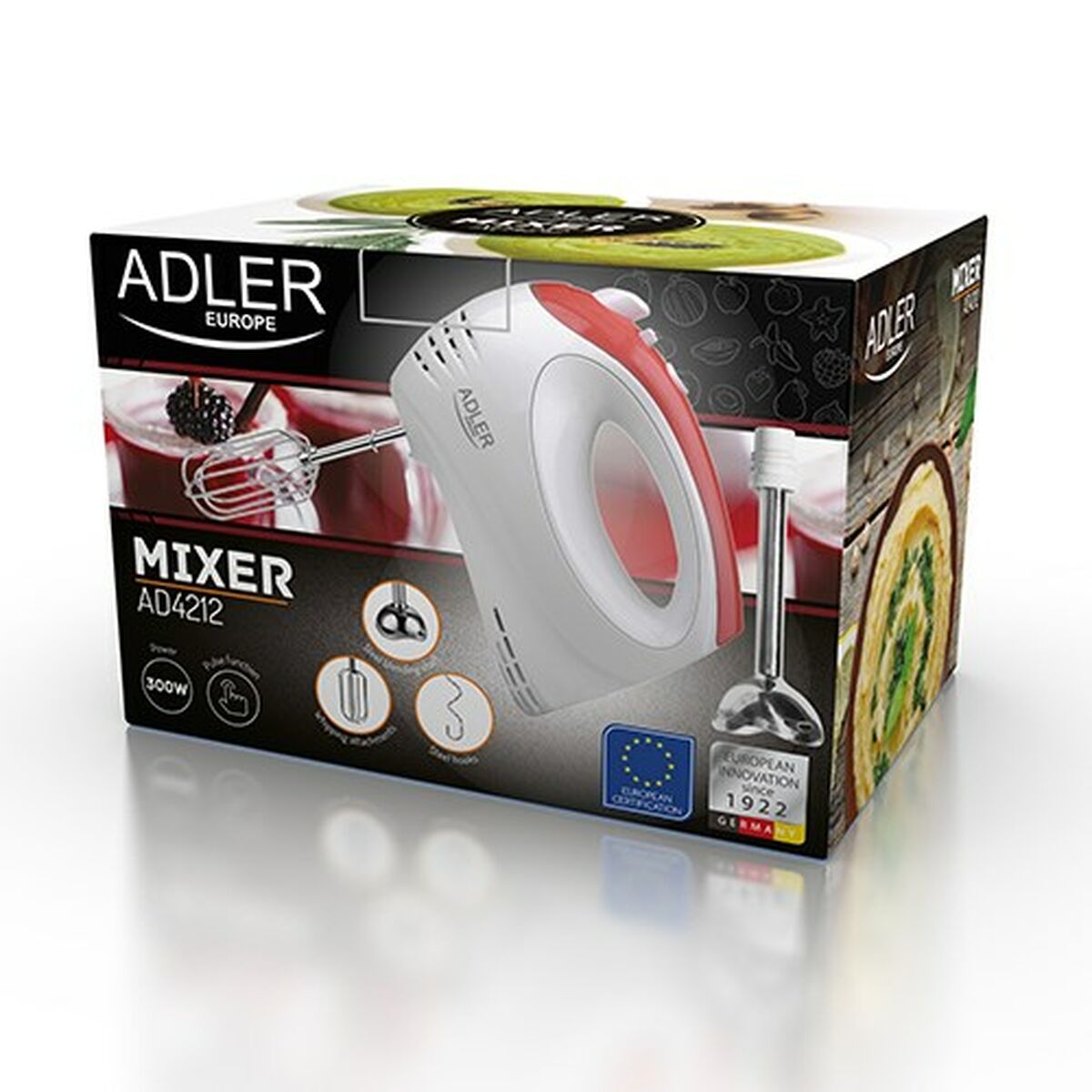 Hand Mixer Adler AD 4212 Stainless steel Plastic - CA International   #