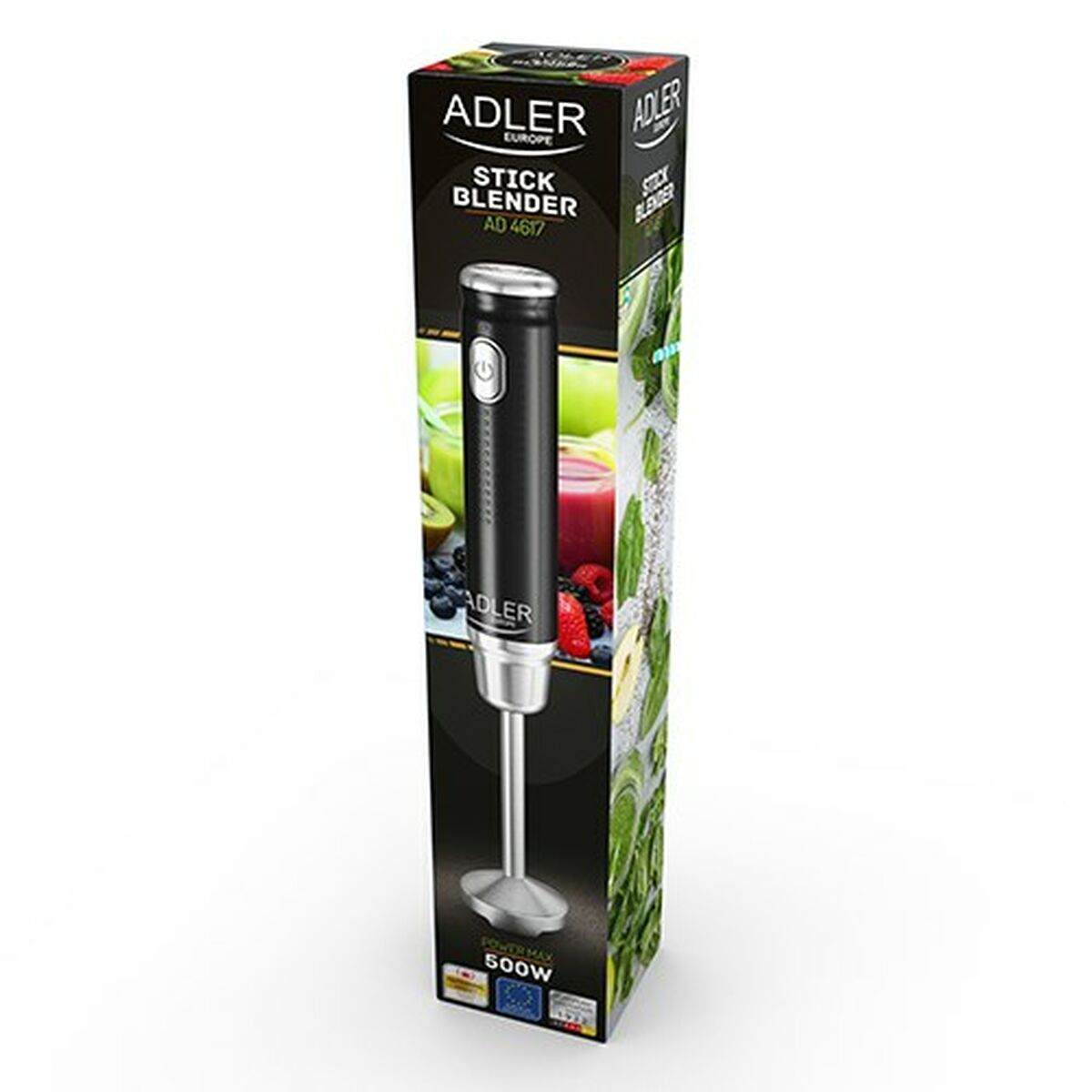 Hand-held Blender Adler AD 4617 Black Multicolour Silver 350 W - CA International   #