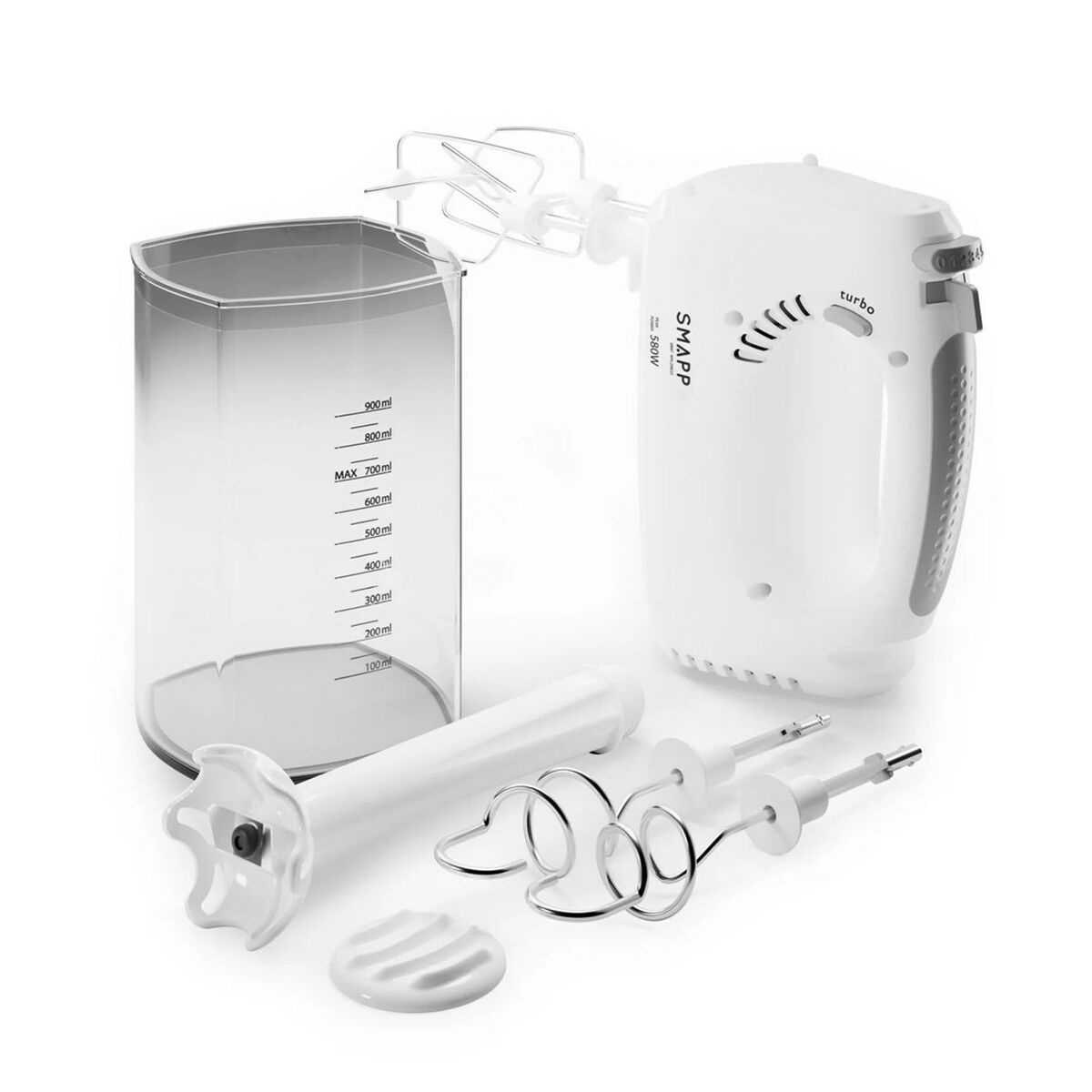 Cup Blender SMAPP 451.5 BIAŁY White 580 W 900 ml - CA International   #