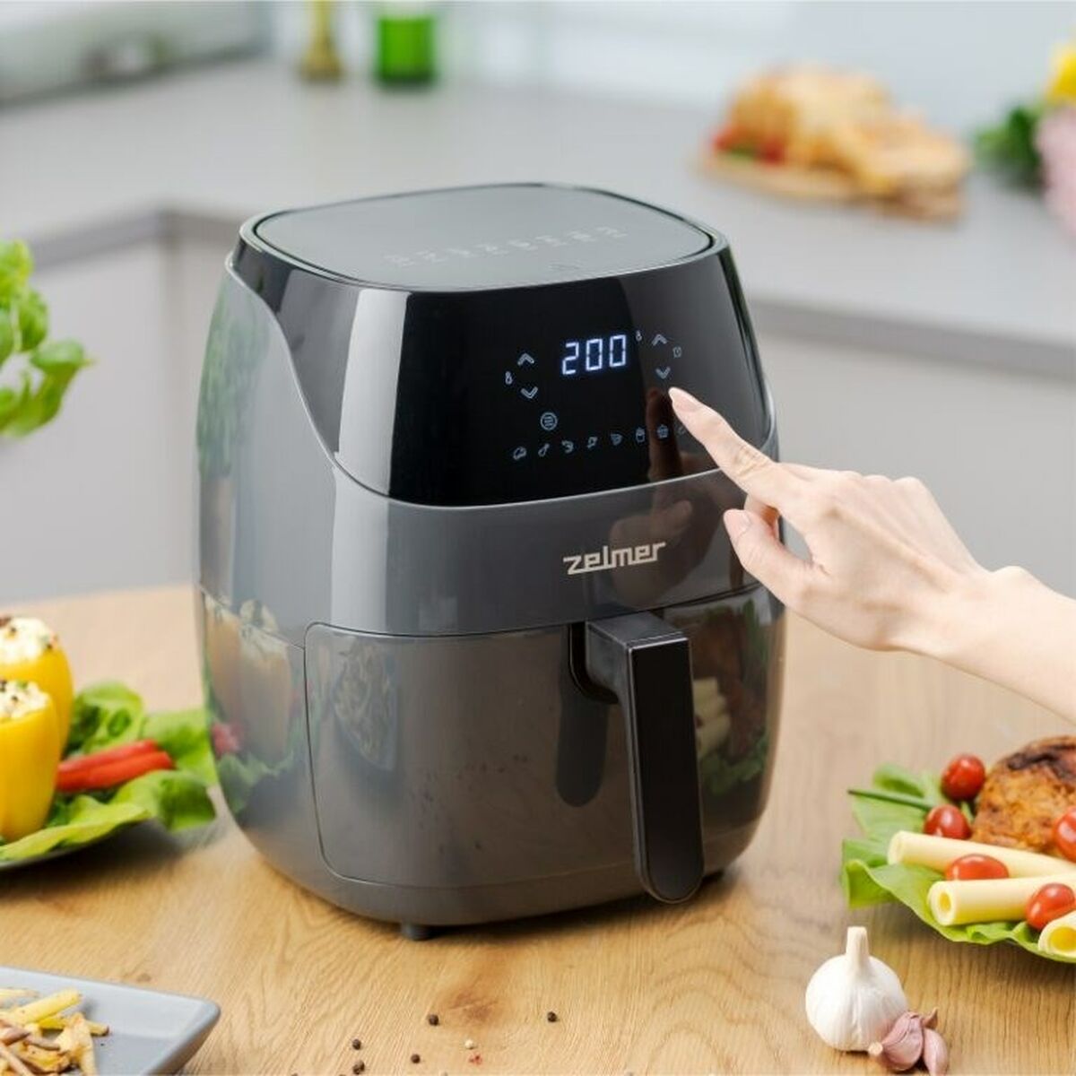 Air Fryer Zelmer ZAF5502G Black Grey 1500 W 5 L - CA International   #