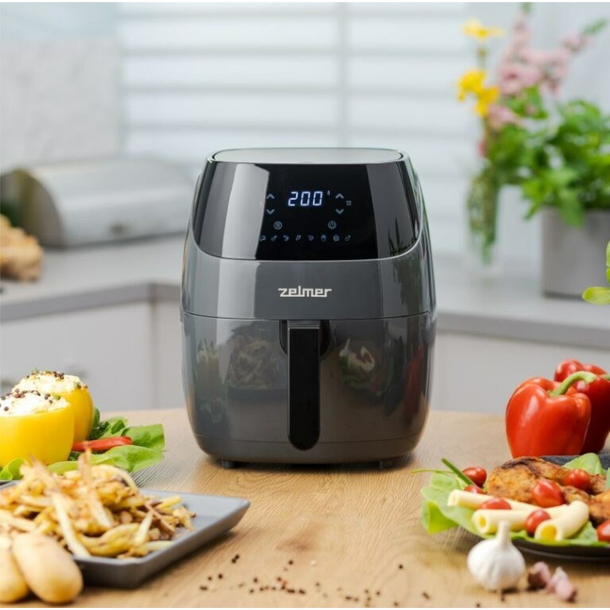 Air Fryer Zelmer ZAF5502G Black Grey 1500 W 5 L - CA International   #