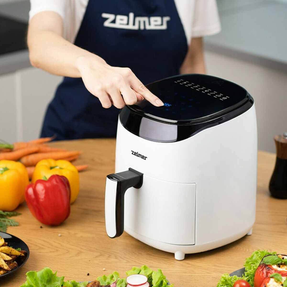 Air Fryer Zelmer ZAF3551W White Black 1200 W 3,5 L - CA International   #