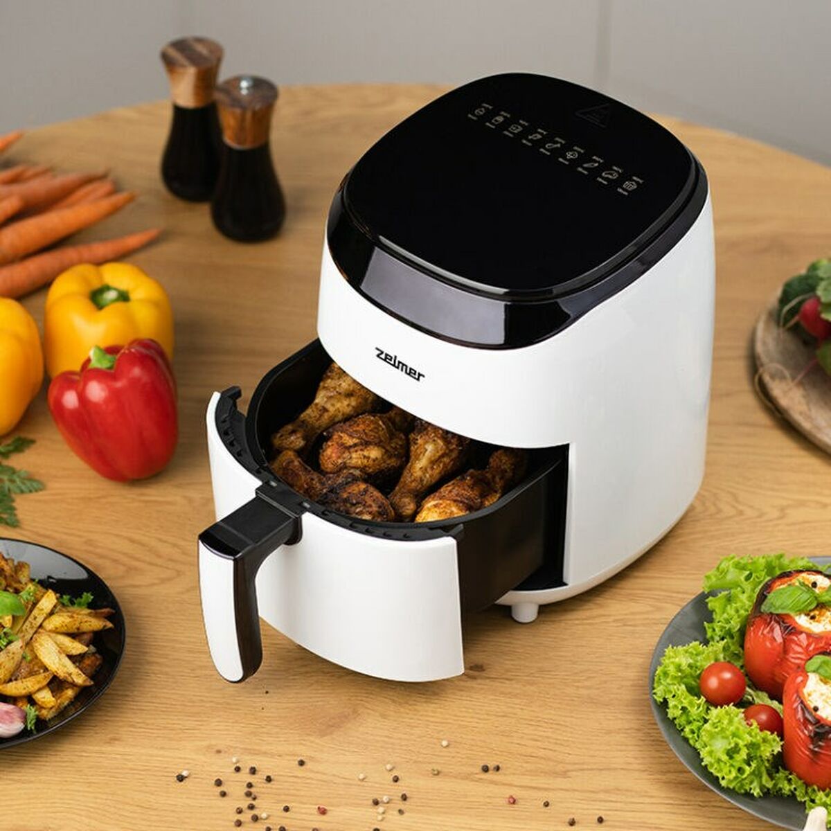 Air Fryer Zelmer ZAF3551W White Black 1200 W 3,5 L - CA International   #