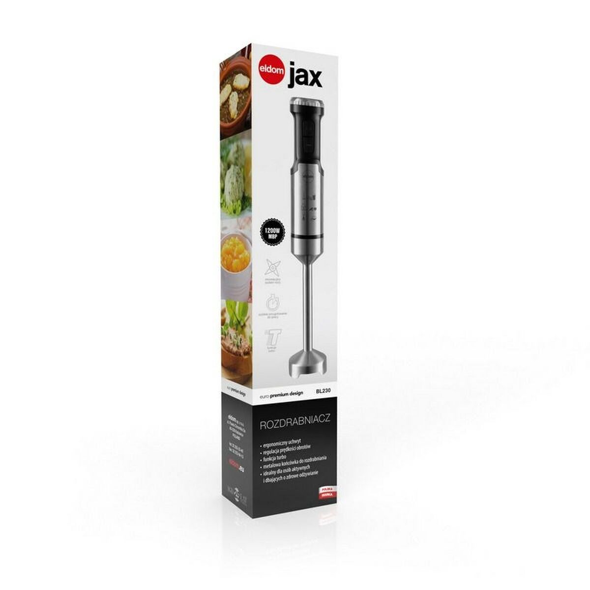 Hand-held Blender Eldom JAX Black 1000 W - CA International   #