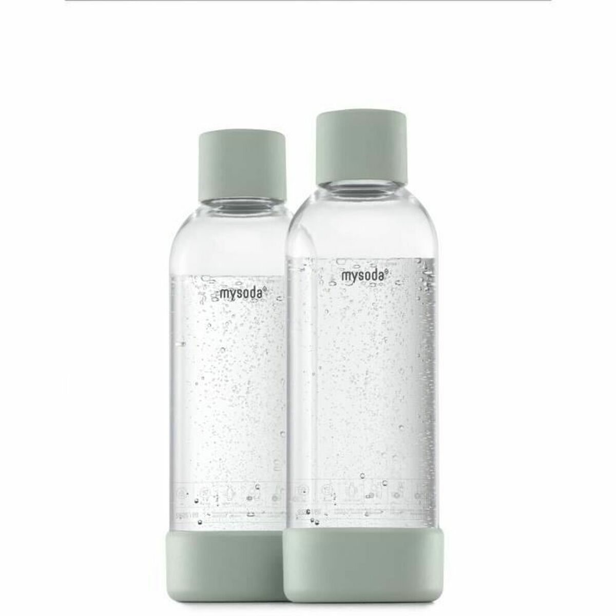 Flasche Mysoda 2PB10F-GG Soda-Wassersprudler 1 L 2 x 500 ml - CA International  