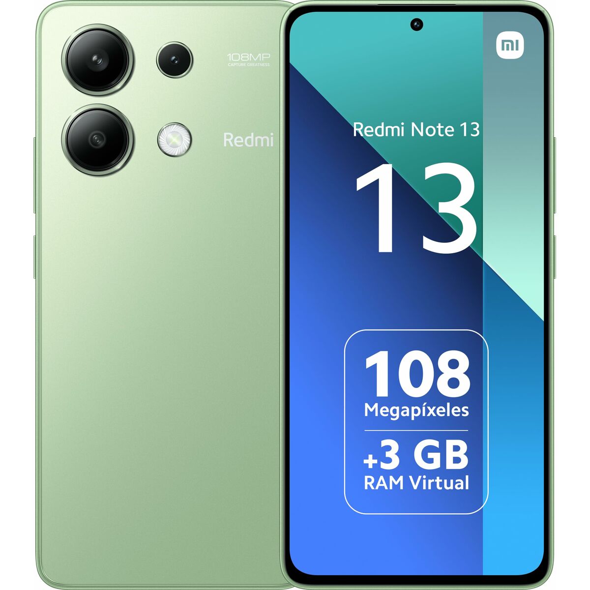 Smartphone Xiaomi REDMI NOTE 13 6,67" Snapdragon 685 6 GB RAM 128 GB Green Mint mint green - CA International  