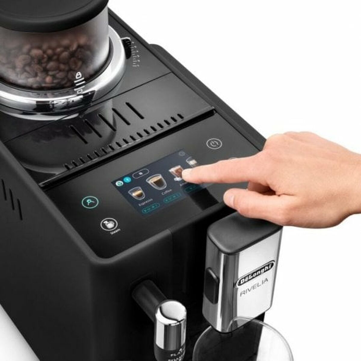 Superautomatic Coffee Maker DeLonghi Rivelia 19 B Black 1450 W - CA International  