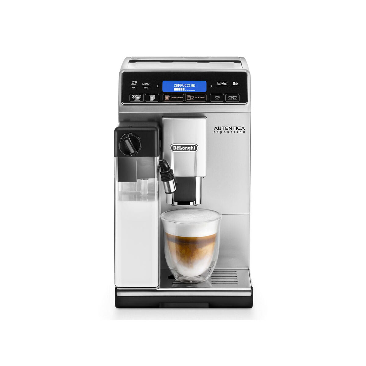 Superautomatische Kaffeemaschine DeLonghi Cappuccino ETAM 29.660.SB Silberfarben Silber 1450 W 15 bar 1,4 L - CA International  